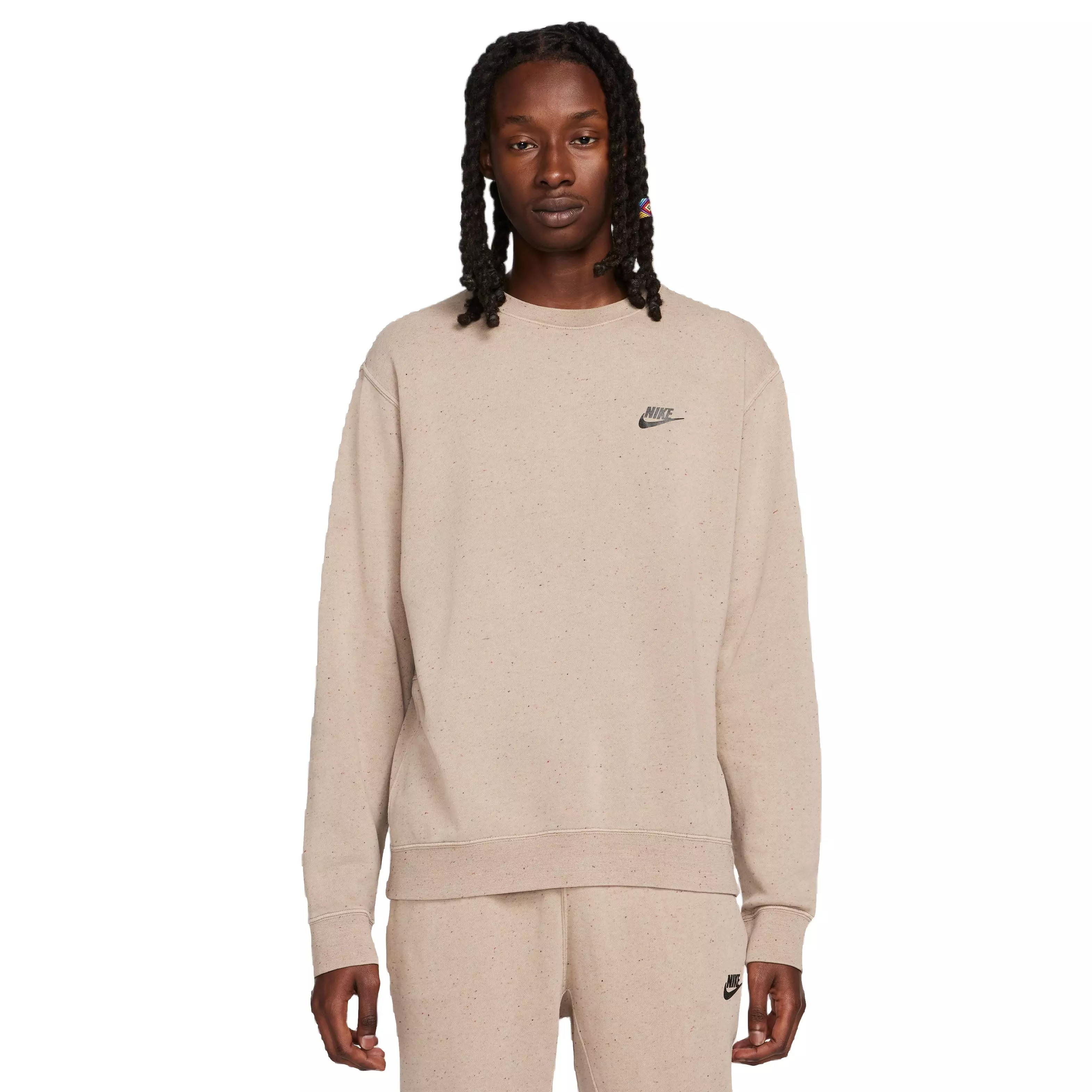 Khaki nike online sweatshirt